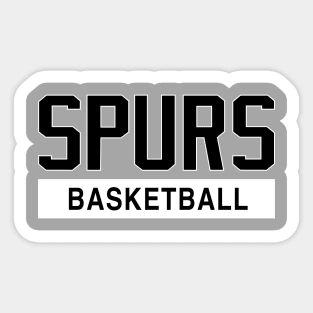 Spurs Basketball Sticker